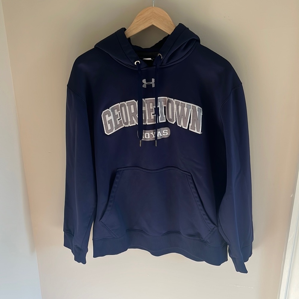 Georgetown University Hoyas stitched Under Armour hoodie sweatshirt
